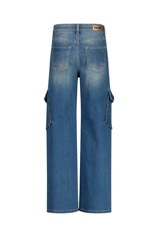 Calças de ganga - Azul-petróleo