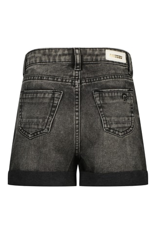 Calções de ganga- Preto