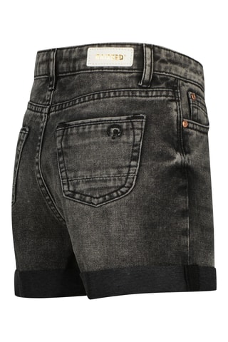 Calções de ganga- Preto