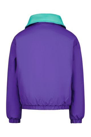 Casaco reversível - Turquesa e violeta