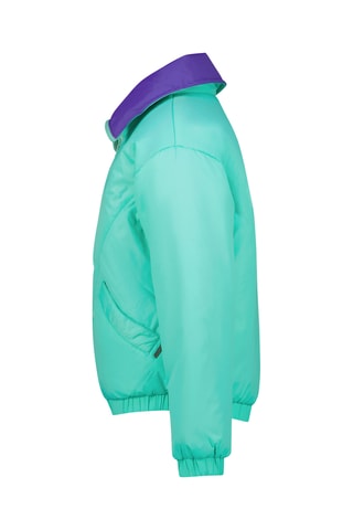 Casaco reversível - Turquesa e violeta