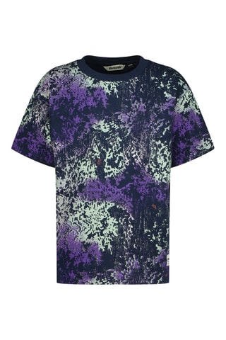 T-shirt tie and dye - Violeta e azul-marinho