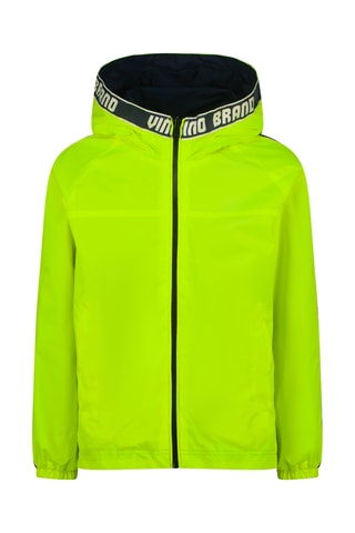 Casaco reversível - Azul-marinho e verde-fluorescente