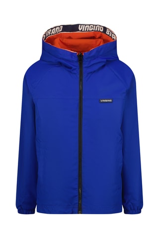 Casaco reversível - Azul-real e laranja