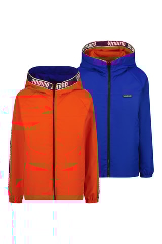 Casaco reversível - Azul-real e laranja