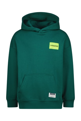 Sweat com capuz - Verde-esmeralda