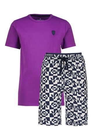 Pijama - Violeta e preto