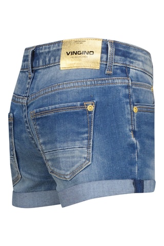 Calções de ganga- Azul