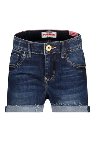 Calções de ganga - Azul-escuro