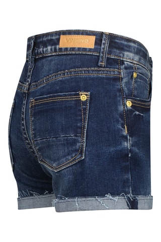 Calções de ganga - Azul-escuro