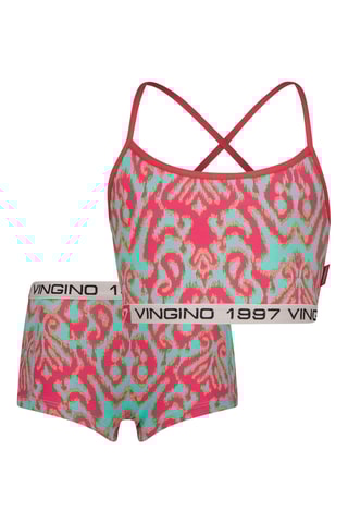 Soutien desportivo e shorties - Fúcsia 