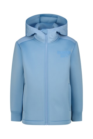 Casaco com capuz- Azul-celeste