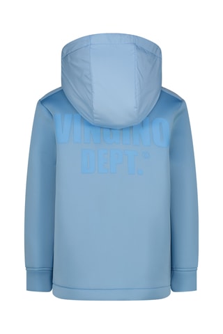 Casaco com capuz- Azul-celeste