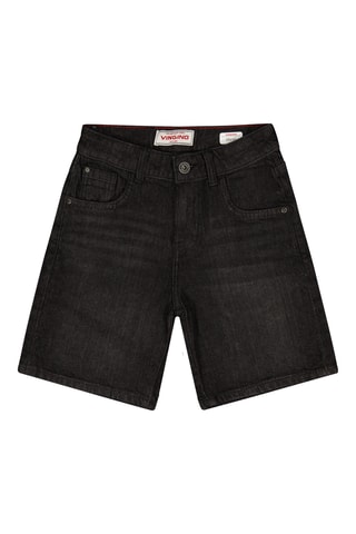 Calções de ganga- Preto