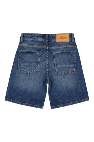 Calções de ganga - Azul-cobalto