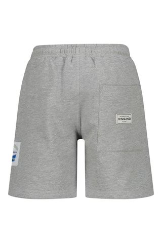 Calções - Cinzento-claro mesclado