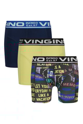 3 boxers - Preto e amarelo