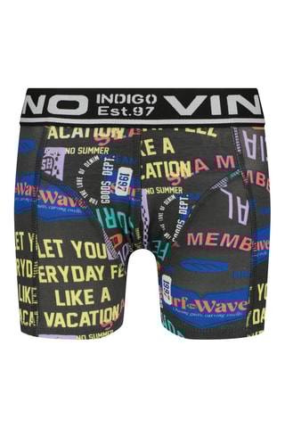 5 boxers - Azul e amarelo