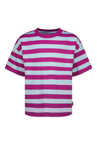 T-shirt - Fúcsia e branco