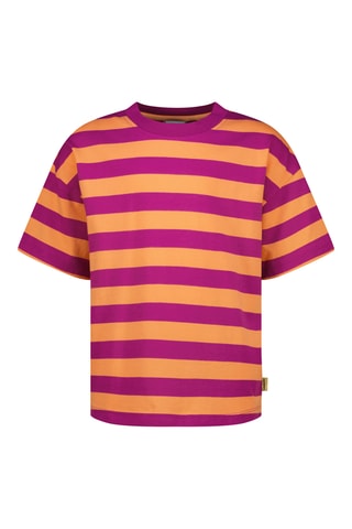 T-shirt - Bordô e laranja