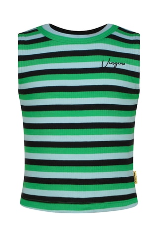 Camisola de alças - Verde-escuro