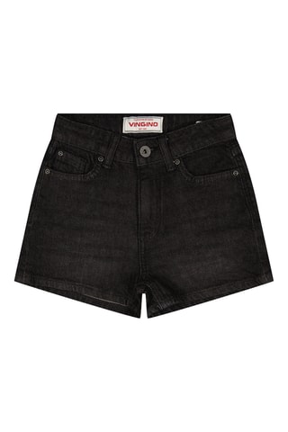 Calções de ganga- Preto