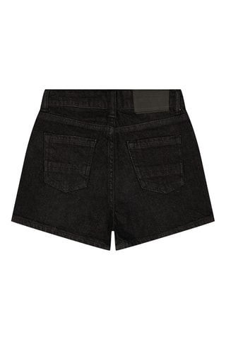 Calções de ganga- Preto