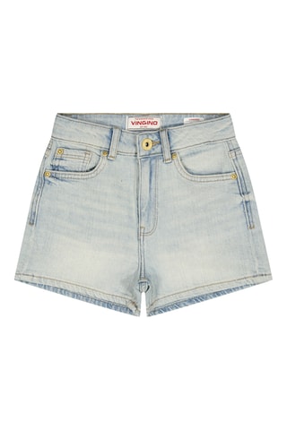 Calções de ganga- Azul-celeste