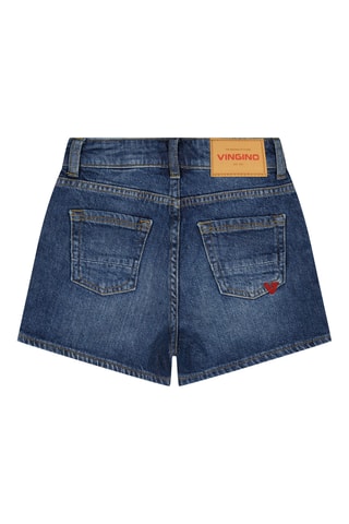 Calções de ganga - Azul-noite