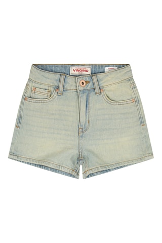 Calções de ganga- Azul-celeste