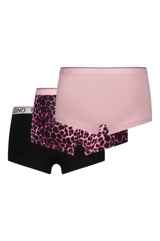 3 shorties - Rosa e preto