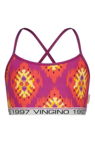 Soutien desportivo e shorties - Laranja e violeta