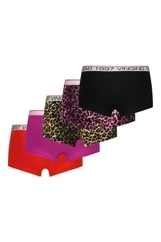 5 shorties - Vermelho e violeta