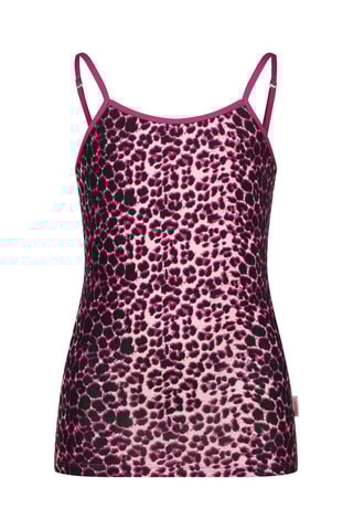 Camisola de alça e shorties - Violeta e preto