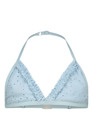 Biquíni em bordado inglês - Azul-celeste