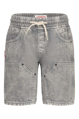 Calções de ganga - Cinzento-claro