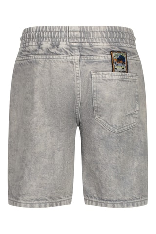 Calções de ganga - Cinzento-claro