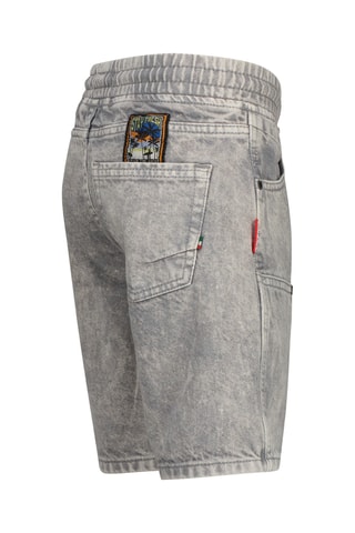 Calções de ganga - Cinzento-claro