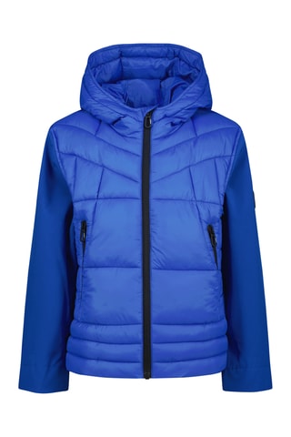 Casaco com capuz- Azul