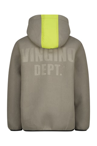 Casaco com capuz - Toupeira e verde-fluorescente