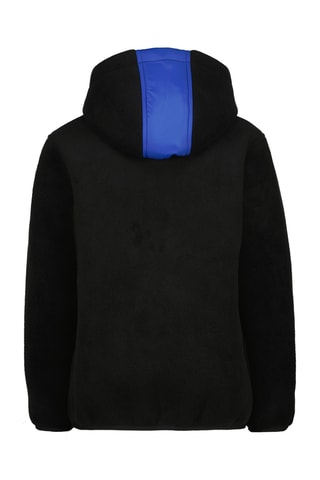 Casaco com capuz - Preto e azul-real