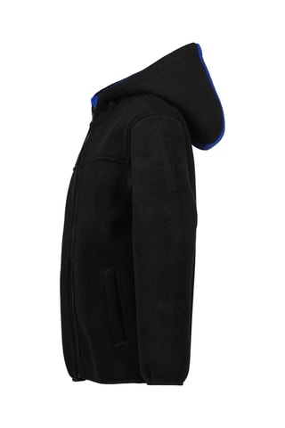 Casaco com capuz - Preto e azul-real