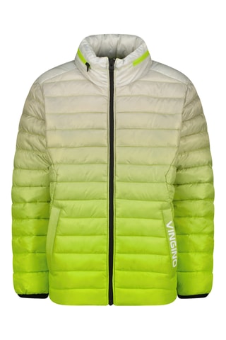 Blusão dip and dye - Cru e verde-fluorescente