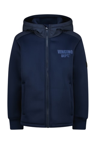 Casaco com capuz- Azul