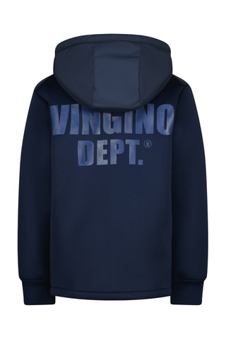 Casaco com capuz- Azul