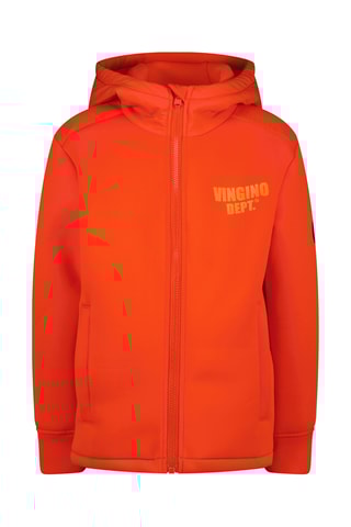 Casaco com capuz - Vermelho e laranja