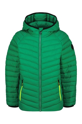 Blusão com capuz - Verde e preto