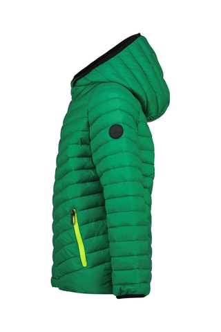 Blusão com capuz - Verde e preto