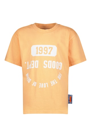 T-shirt - Laranja e branco