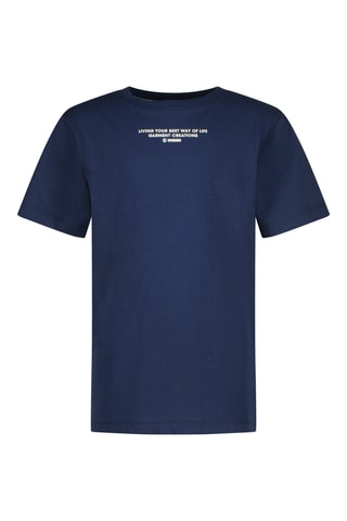 T-shirt - Azul-marinho e branco